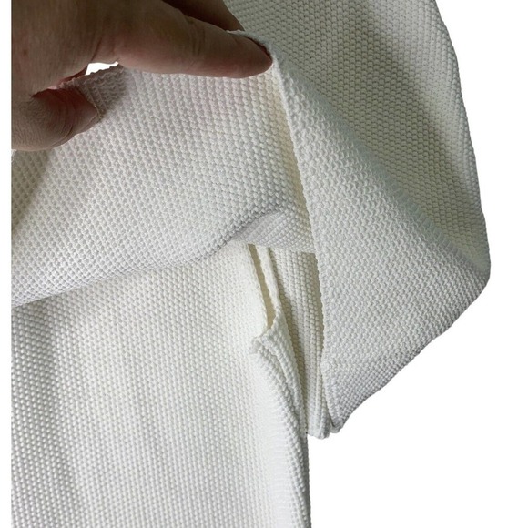 The Sei One Shoulder Cape Midi Pique Knit Sweater Dress Womens Size Medium $399 - Picture 11 of 15